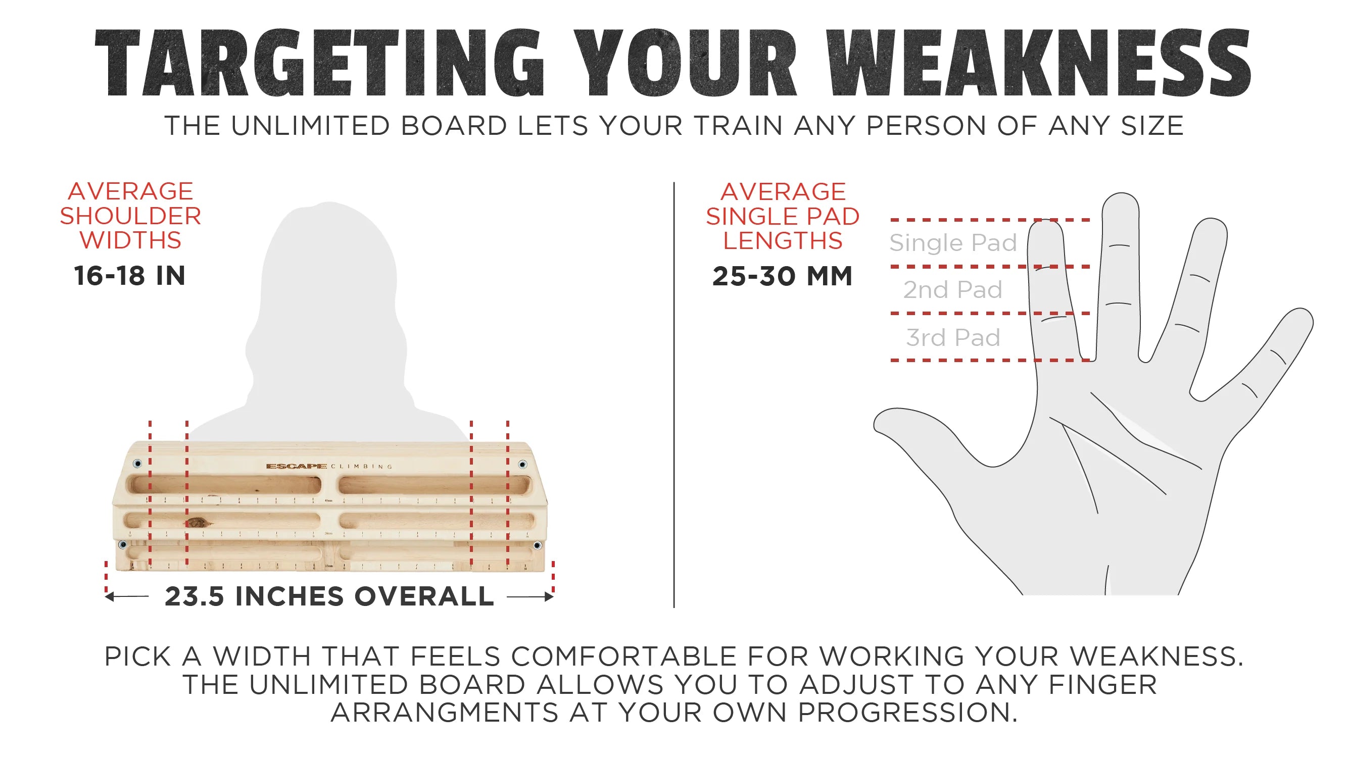 Unlimited Board Training Beam - Escape Climbing 