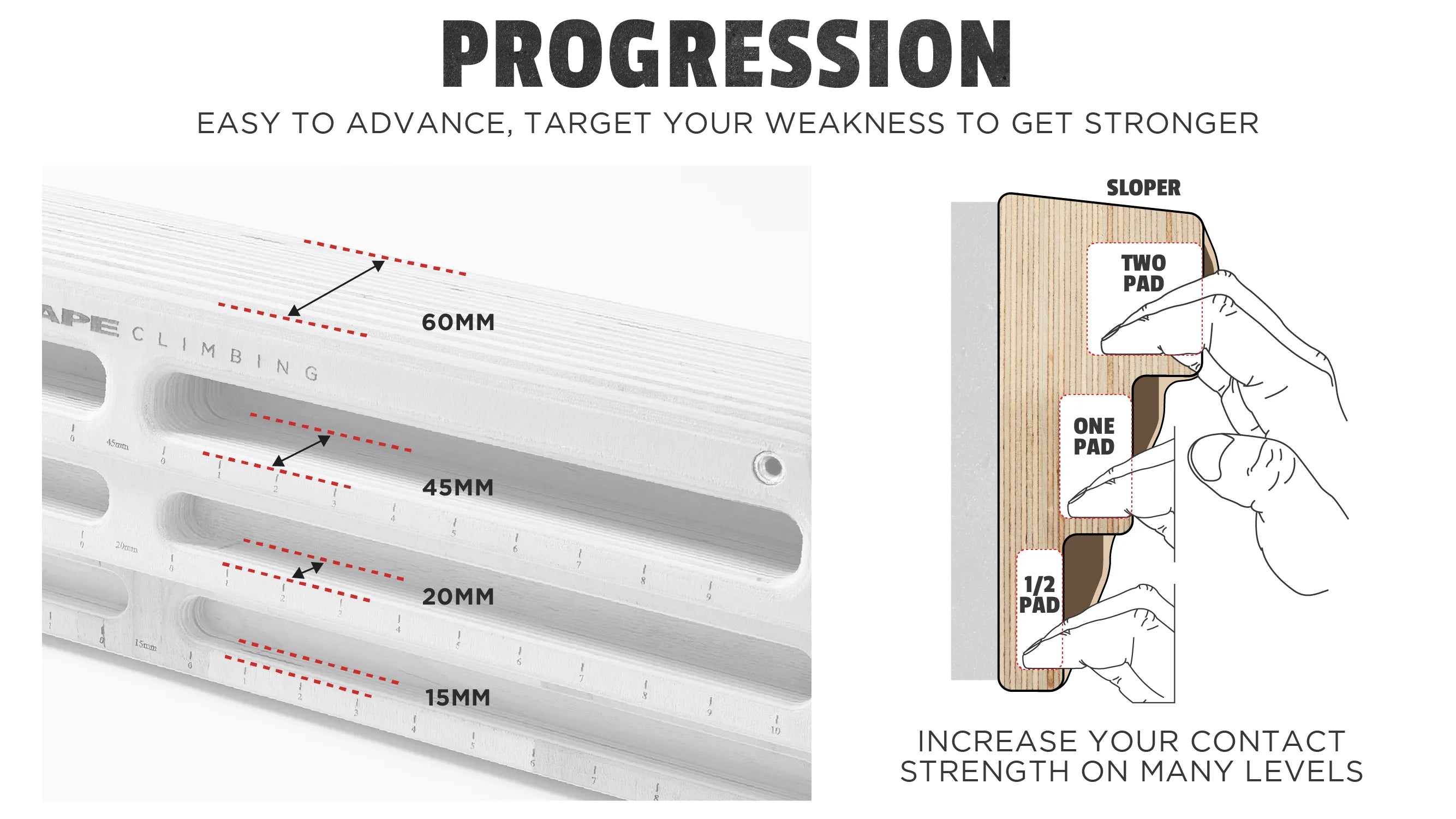 Unlimited Board Training Beam - Escape Climbing 