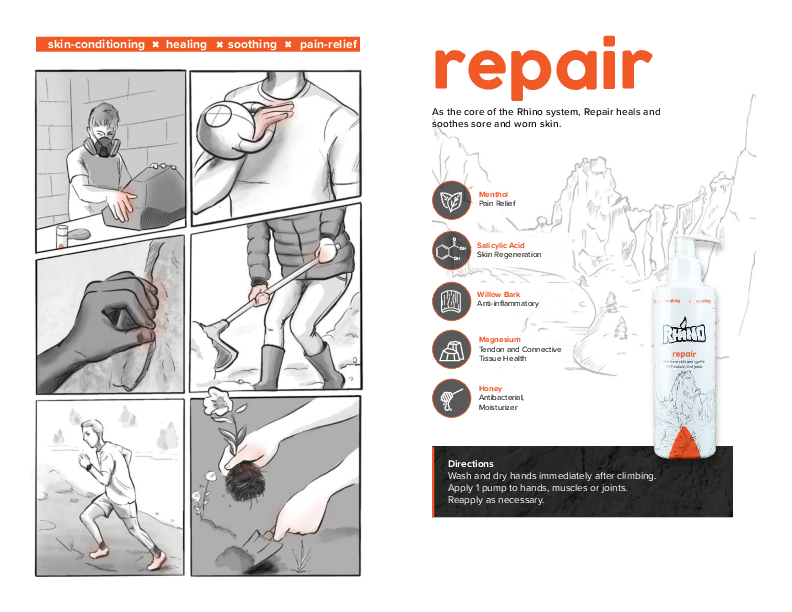 Repairing cream Repair - Rhino Skins Solution 