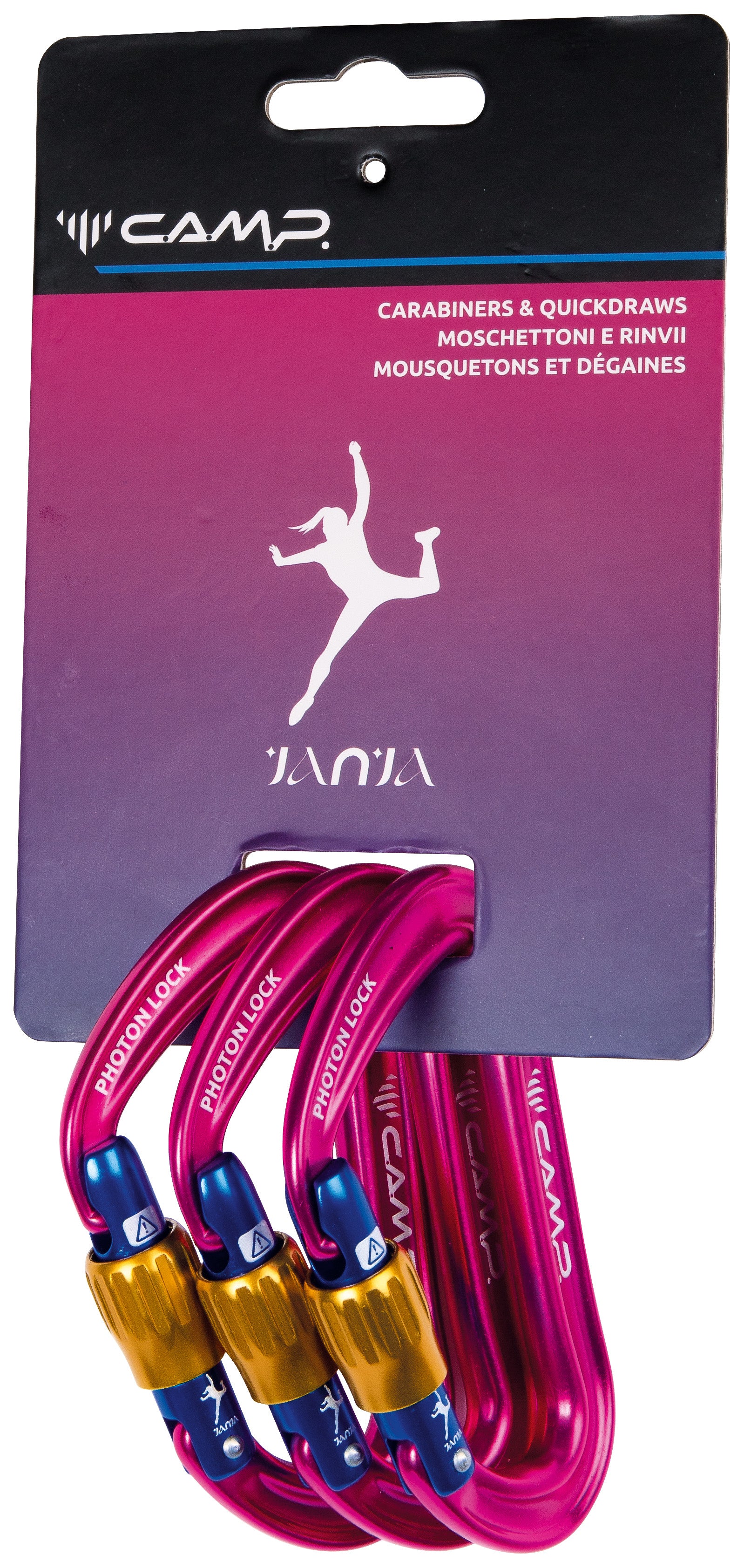 Photon Lock Carabiner Janja 3 Pack - CAMP 