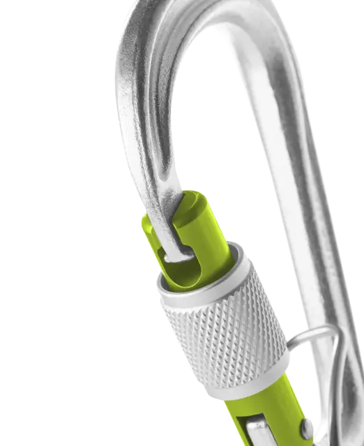 Mousqueton HMS Bruce Steel Screw FG - Edelrid