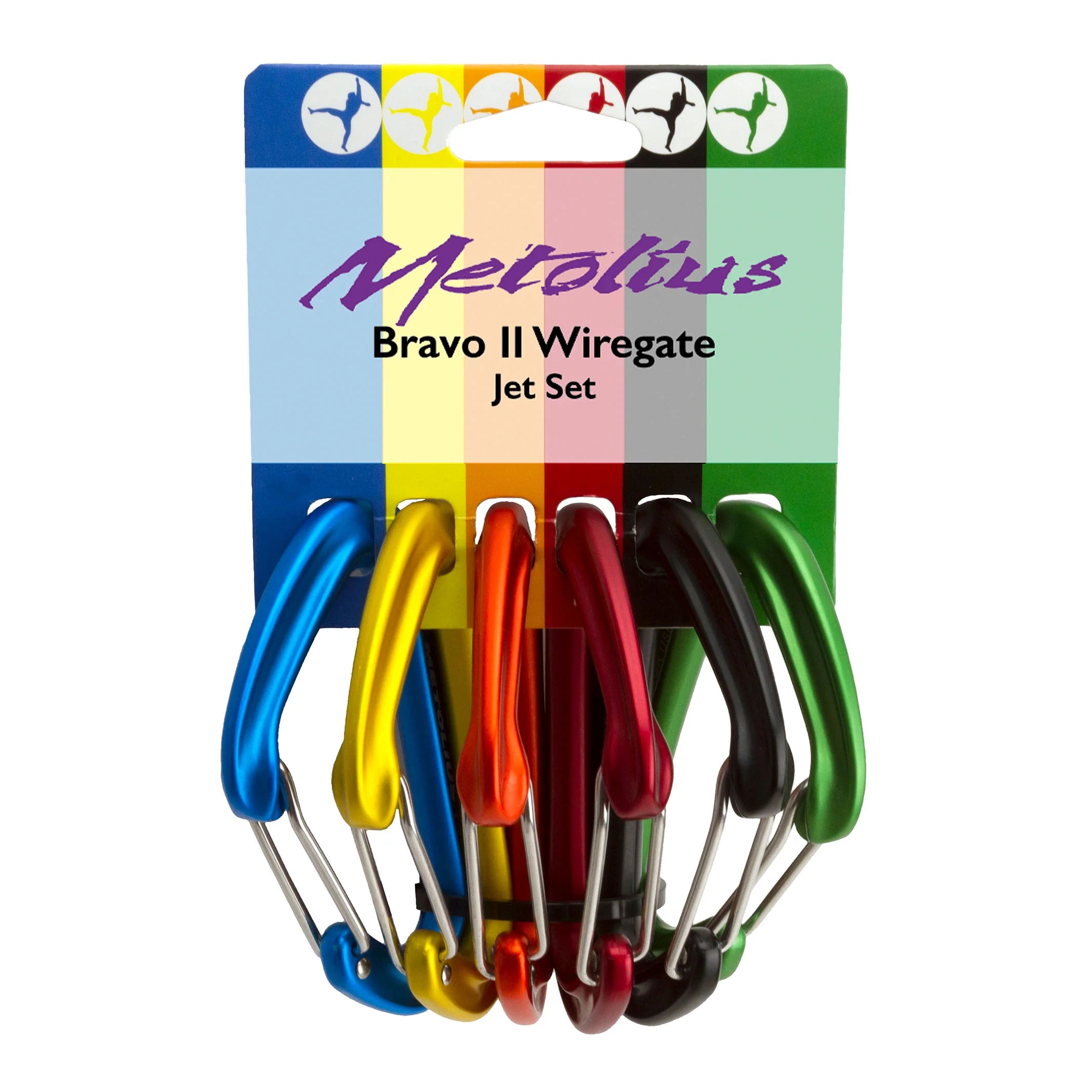 Mousqueton Bravo II Wiregate Jet Set - Metolius