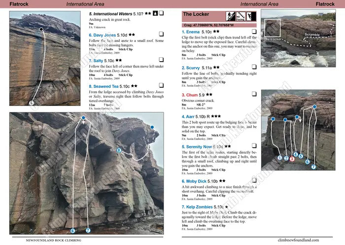 Guide d'escalade Newfoundland Rock Climbing - David Bruneau