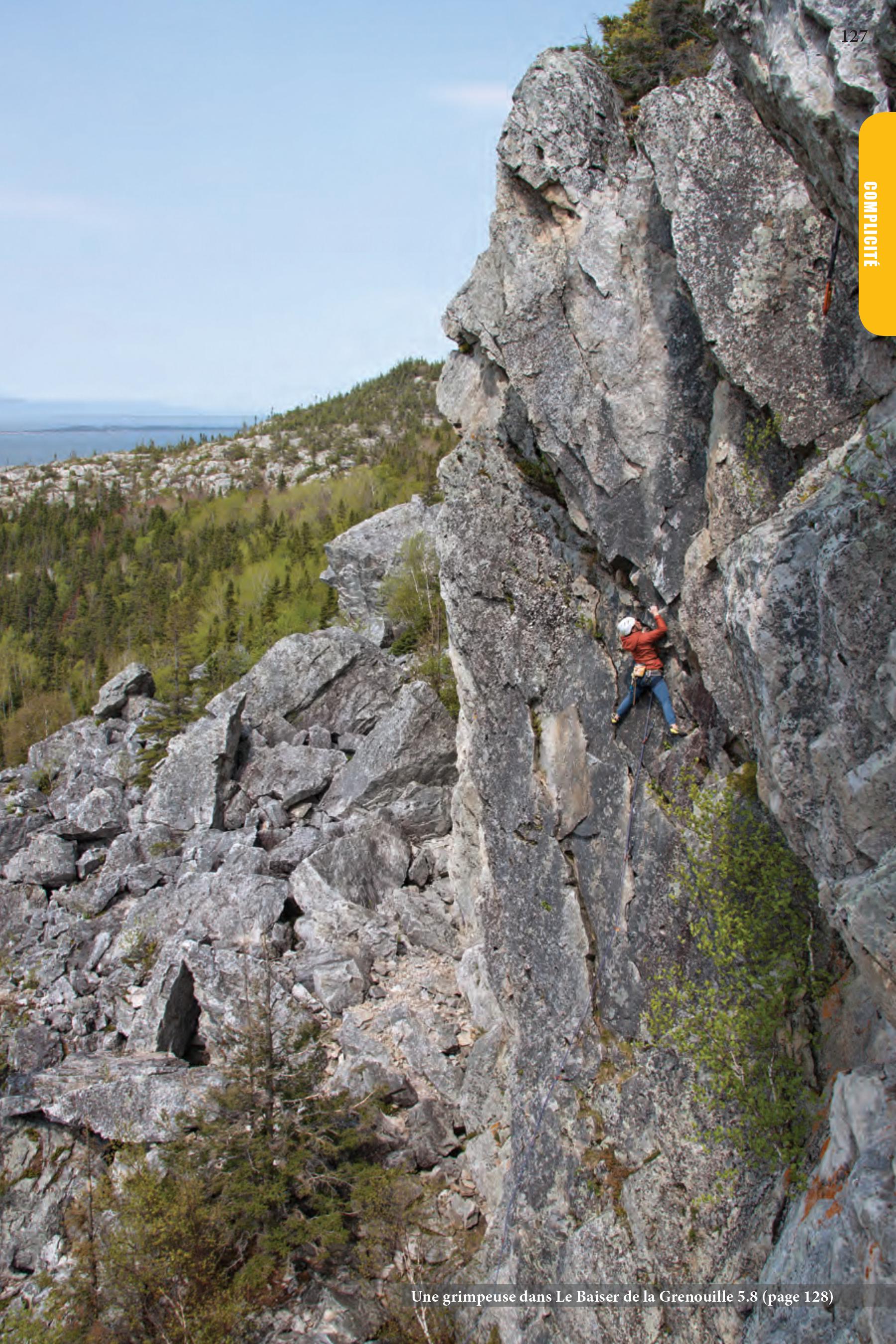 Guide d'escalade Parois du Québec - Bas-Saint-Laurent et Gaspésie