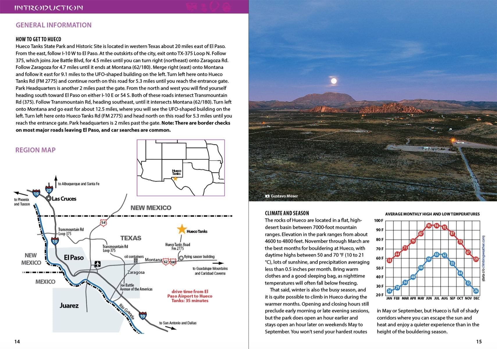 Hueco Tanks North Mountain Bouldering Climbing Guide 