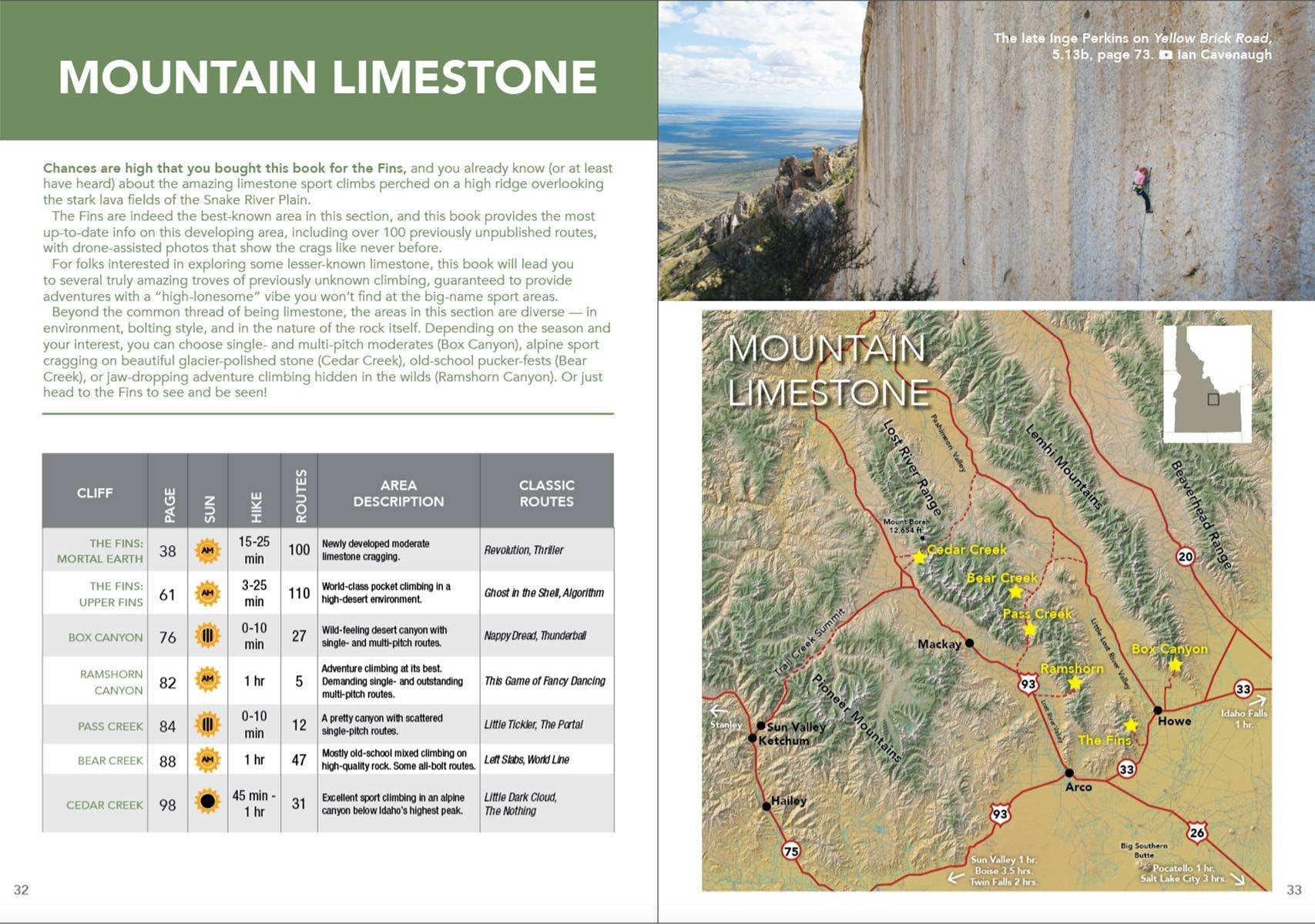 Idaho Underground Climbing Guide - Wolverine Publishing 