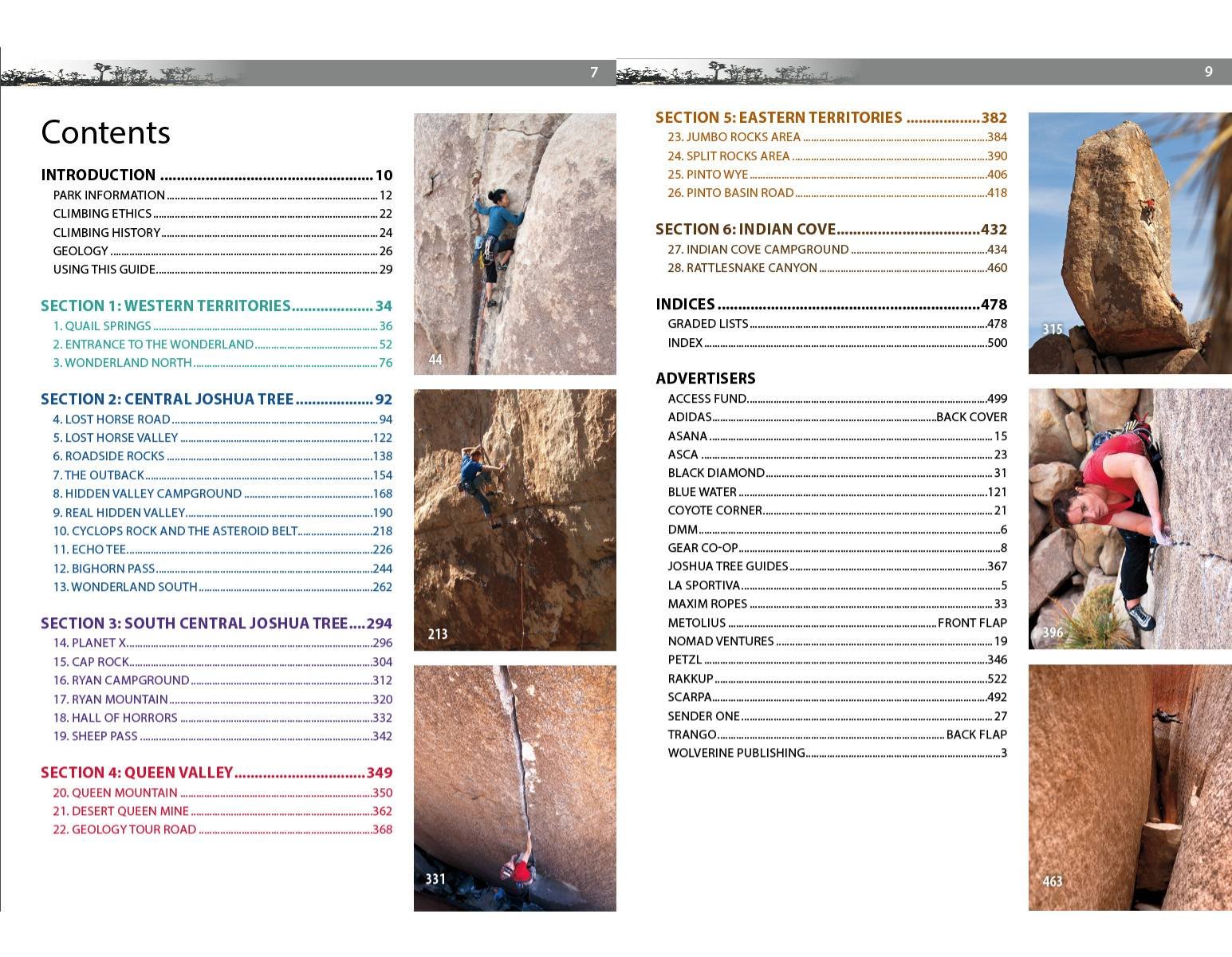 Joshua Tree Rock Climbs Climbing Guide - Wolverine Publishing 