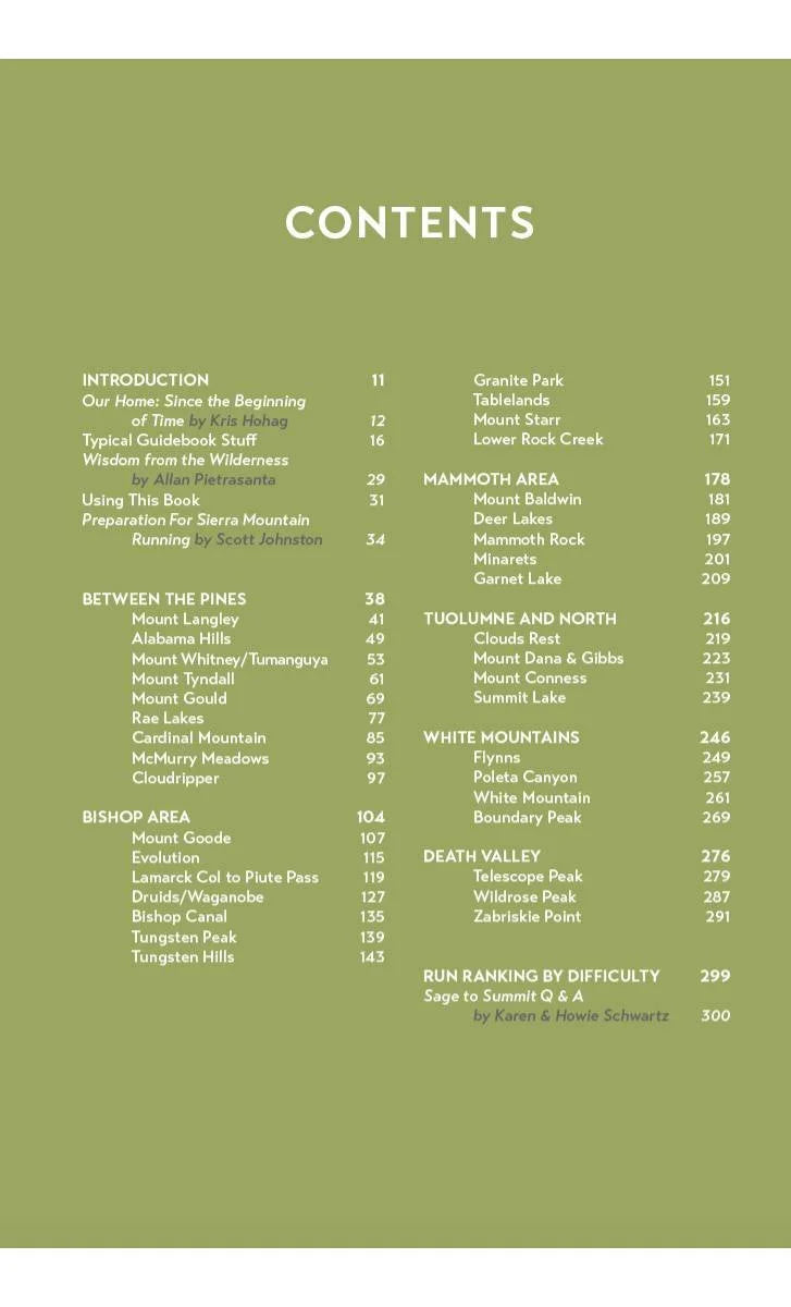 Livre Sierra Trail Runs - Wolverine Publishing