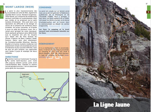 Guide d'escalade 50 Classiques - Jacques Lamontagne