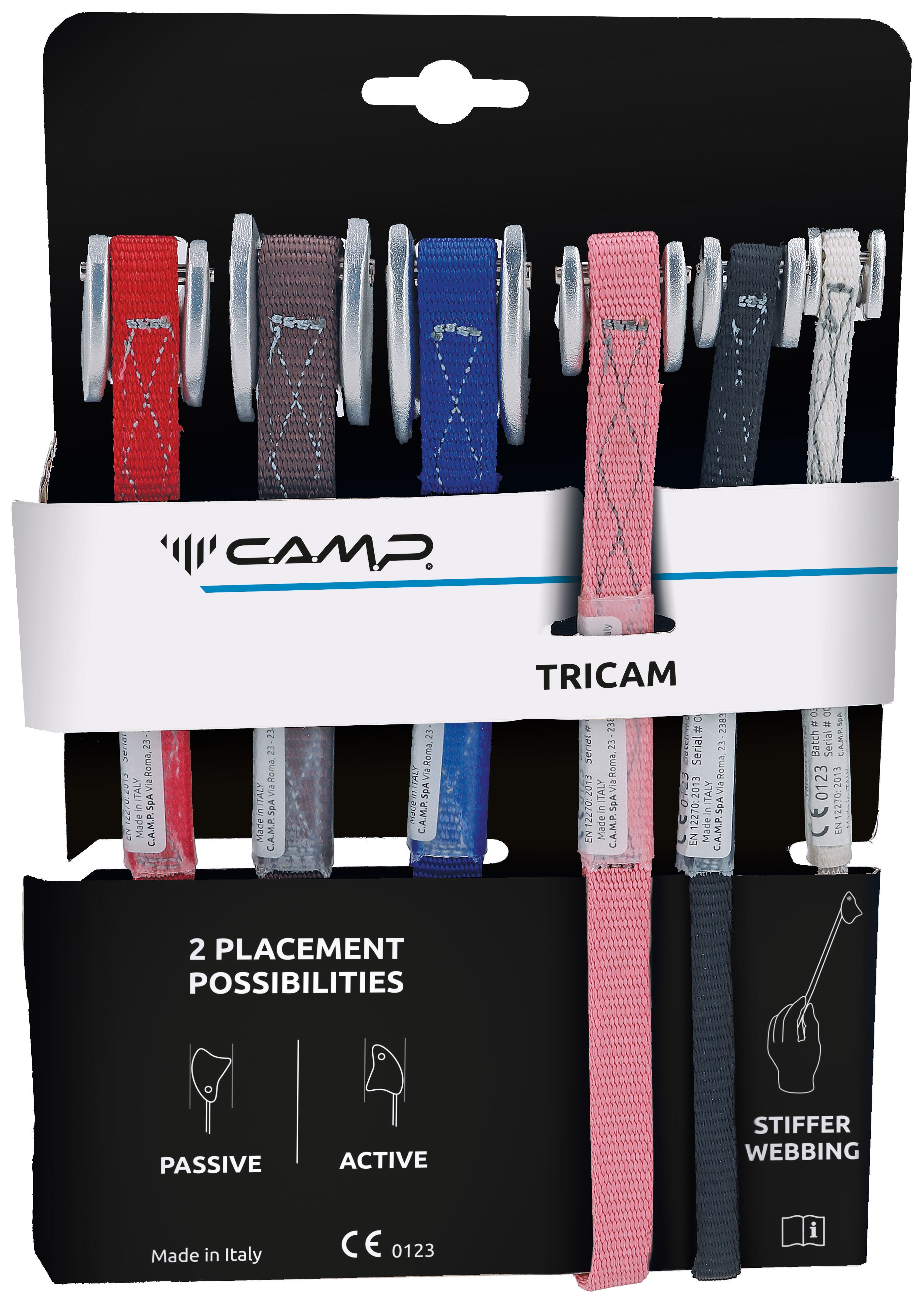 Passive camming devices Tricam Set 6 pieces (0.125 - 2.0) - Camp 
