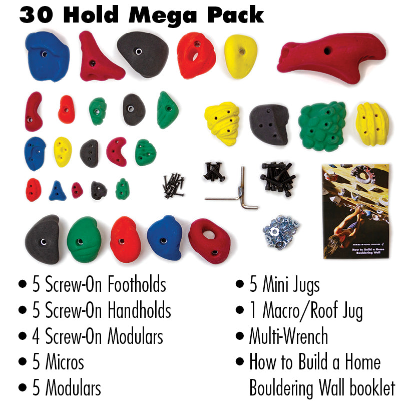 PU Climbing Hold Mega Pack 30 - Metolius 