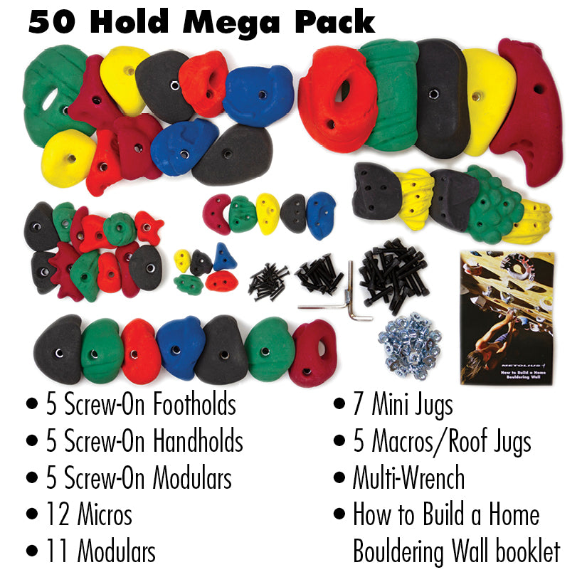 Prise d'escalade PU Mega Pack 50 - Metolius