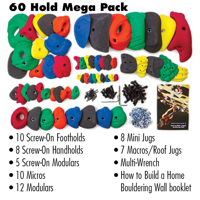 PU Mega Pack 60 climbing hold - Metolius