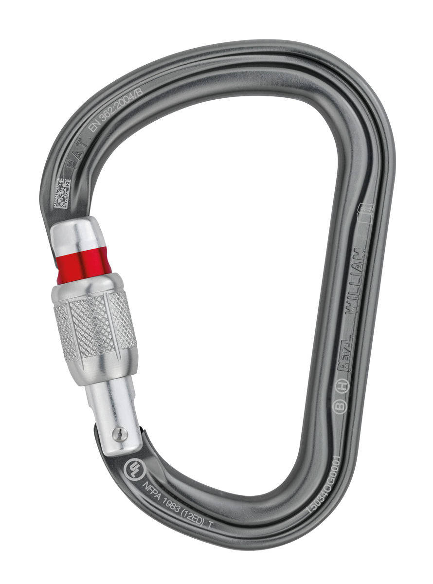 William screw-lock carabiner - Petzl 